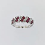 Ruby & Diamond 18ct White Gold Ring