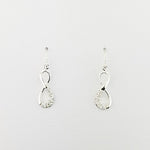 CZ Sterling Silver Drop Earrings