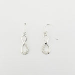 CZ Sterling Silver Drop Earrings