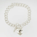 Sterling Silver Padlock Bracelet