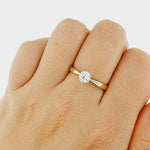 Lab Grown Diamond 9ct Yellow and White Gold Ring