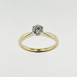 Lab Grown Diamond 9ct Yellow and White Gold Ring