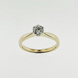 Lab Grown Diamond 9ct Yellow and White Gold Ring