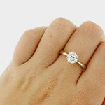 Lab Grown Diamond 9ct Yellow and White Gold Ring