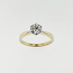 Lab Grown Diamond 9ct Yellow and White Gold Ring