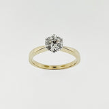 Lab Grown Diamond 9ct Yellow and White Gold Ring