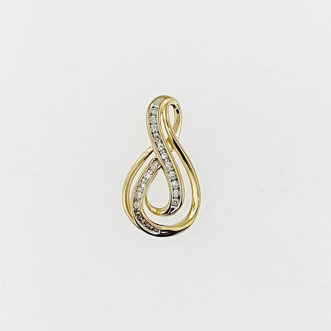 Diamond 9ct Yellow Gold Pendant