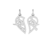 Rowing - Two Halves, One Heart Rowing Pendant