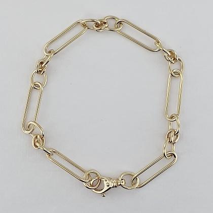 9ct Gold Paperlink Bracelet