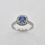 Blue Sapphire & Diamond 9ct Gold Ring