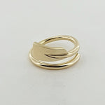 Rowing 9ct Yellow Gold Oar Ring (3 Options Available)