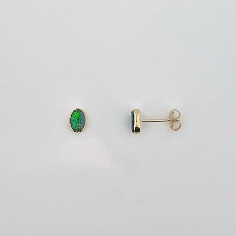 Opal 9ct Gold Earrings