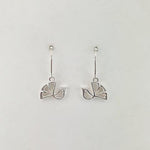 Sterling Silver Fantail Earrings