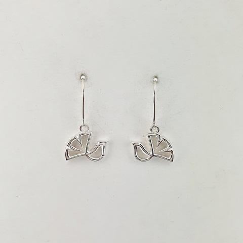 Sterling Silver Fantail Earrings