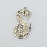 Paddling Sterling Silver Dragon Brooch/Pendant