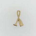 Paddling 9ct Yellow Gold Ribbon Paddle Pendant