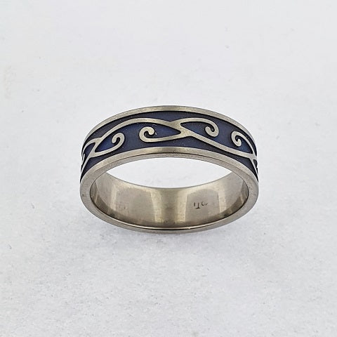 Titanium Koru Ring