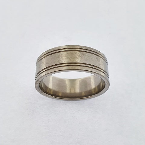Titanium Engraved Ring