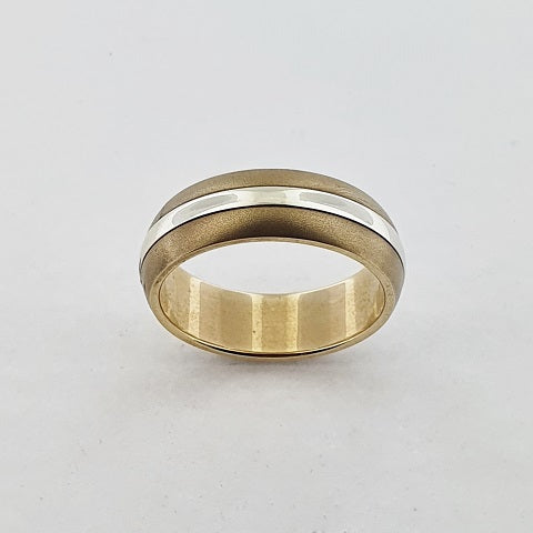 9ct Yellow & White Gold Ring