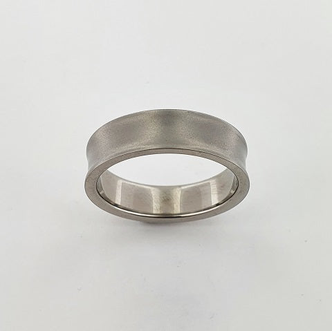 Titanium Concave Ring