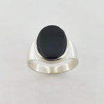 Onyx Sterling Silver Ring