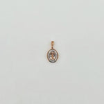 Morganite & Diamond 9ct Gold Pendant