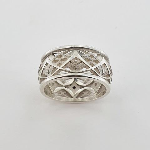 Sterling Silver Detailed Ring
