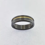 Zirconium & 9ct Gold Ring