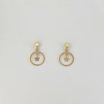 9ct Yellow Gold Star Earrings