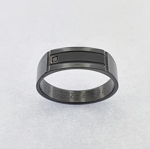 Black Diamond Zirconium Ring