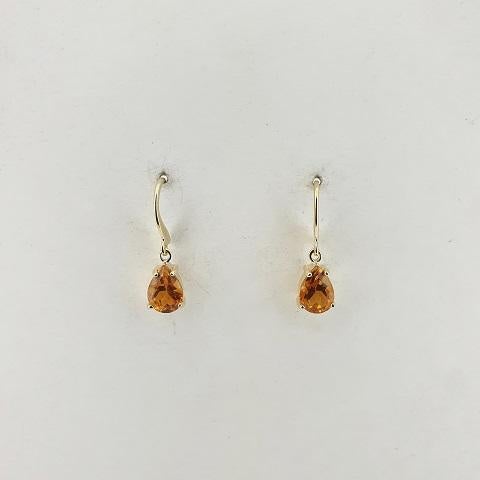 Citrine 9ct Gold Earrings