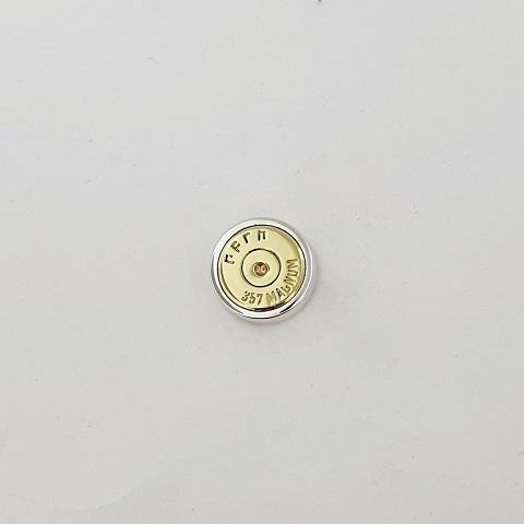 Sterling Silver Medium Bullet Tie Pin