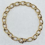 9ct Gold Curb Roller Bracelet