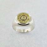 Sterling Silver & Brass 444 Marlin Bullet Ring