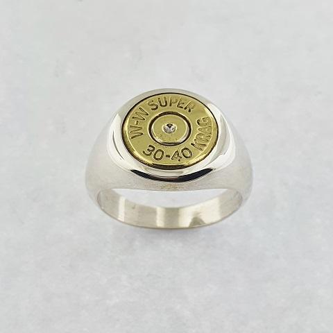 Sterling Silver & Brass 30-40 Krag Bullet Ring
