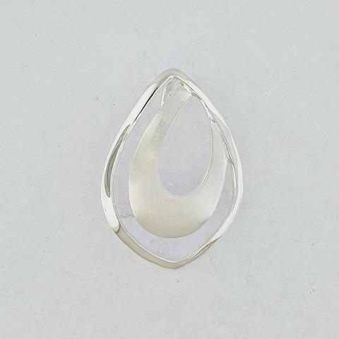 Sterling Silver Oval Pendant