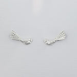 Sterling Silver Fantail Earrings