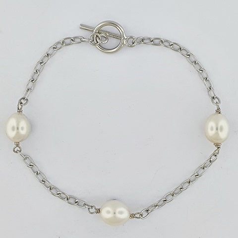 Sterling Silver Freshwater Pearl Bracelet