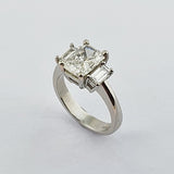 Platinum & Three Stone Diamond Ring
