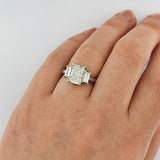 Platinum & Three Stone Diamond Ring
