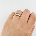 Aquamarine & Diamond Ring 18ct Gold Ring