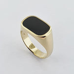 9ct Yellow Gold Onyx Signet Ring