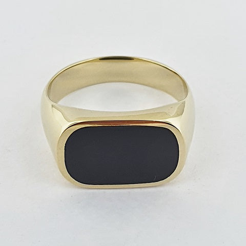 9ct Gold Onyx Signet Ring - Northumberland Goldsmiths