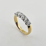 18ct Yellow & White Gold Diamond Ring