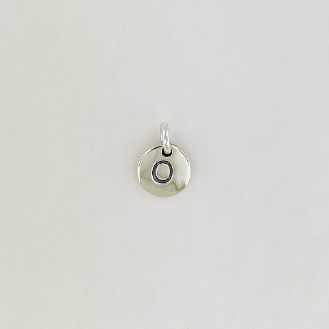 Sterling Silver Initial 'O' Pendant