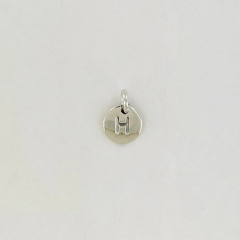 Sterling Silver Initial 'H' Pendant