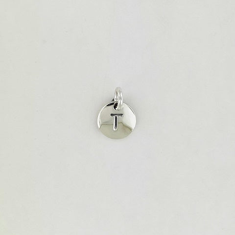 Sterling Silver Initial 'T' Pendant