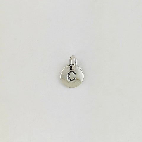 Sterling Silver Initial 'C' Pendant