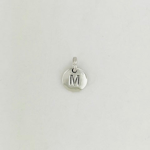 Sterling Silver Initial 'M' Pendant
