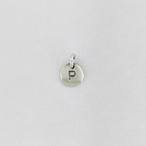 Sterling Silver Initial 'P' Pendant